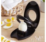 Coupe-oeuf combiné 2-en-1, noir