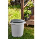 Couvercle pour bac de jardin 45 litres, gris foncé