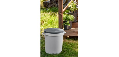 Couvercle pour bac de jardin 45 litres, gris foncé