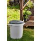 Couvercle pour baquet de jardin 80 litres, gris foncé