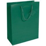 Sac cadeau, vernis mat, taille: S, vert opaline