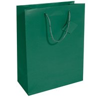 Sac cadeau, vernis mat, taille: L, vert opaline