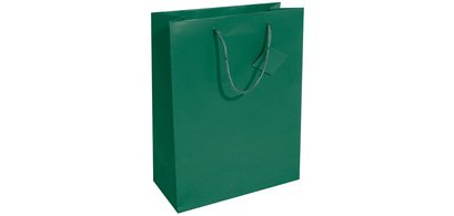Sac cadeau, vernis mat, taille: L, vert opaline