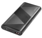 Powerbank, 10.000 mAh, 2x USB, noir