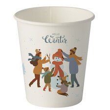 Kartonnen beker 'Hello Winter' 0,2 L