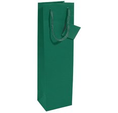 Sac à bouteille, vernis mat, pour une bouteille, vert