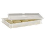 Couvercle pour récipient à pâte & boules de pizza, blanc