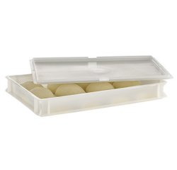 Couvercle pour récipient à pâte & boules de pizza, blanc