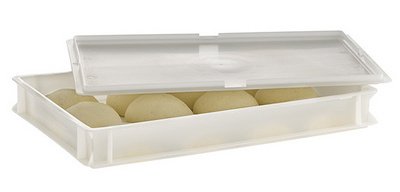 Couvercle pour récipient à pâte & boules de pizza, blanc