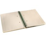 Cahier à spirale Edition Conceptum Nature, A5, bois