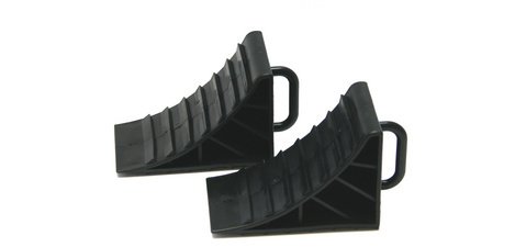 Radkeil mit Griff, 2er-Set, schwarz
