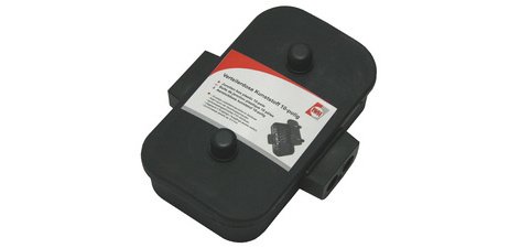 Boîte de raccordement, plastique, 10 pôles, noir