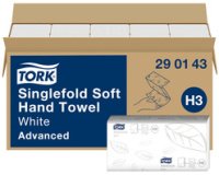 TORK Essuie-mains Singlefold, 226 x 230 mm, plié en Z, blanc