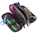 Trousse College, polyester, gris