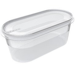 Plast team Boîte de congélation Helsinki, 0,4 litre, ovale