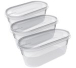Set de 3 boîtes de congélation Helsinki, 0,8 L