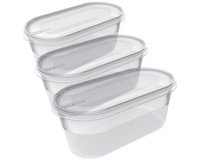 Set de 3 boîtes de congélation Helsinki, 0,8 L