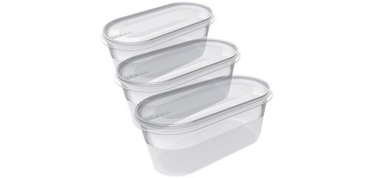 Set de 3 boîtes de congélation Helsinki, 0,8 L