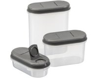 Boîte de conservation Margerit, set de 3, blanc