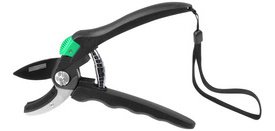 Sécateur à enclume, noir/vert