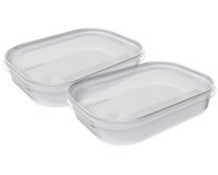 Set de 2 boîtes de congélation modulaires et empilables Helsinki, rectangulaires