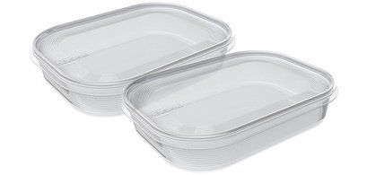 Set de 2 boîtes de congélation modulaires et empilables Helsinki, rectangulaires