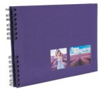 Album photos à spirales MILANO 320 x 220 mm, bleu
