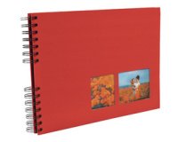 Album photos à spirales MILANO 320 x 220 mm, bleu