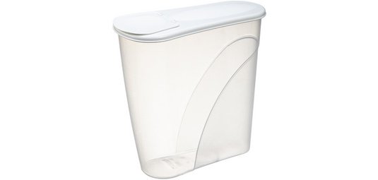 Boîte à céréales Margerit, 2,6 litres, blanc
