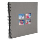 Album photo à spirales 60 pages noires Milano - Bleu