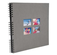 Album photo à spirales 60 pages noires Milano - Bleu