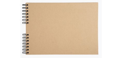 Kit de scrapbooking album 70 pages noires Scrap-Addict : Complet - Kraft brun