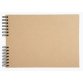 Kit de scrapbooking album 70 pages noires Scrap-Addict : Complet - Kraft brun