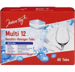 Pastille de lave-vaisselle Multi 12, 40 tablettes