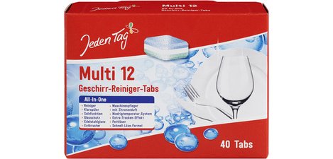 Pastille de lave-vaisselle Multi 12, 40 tablettes