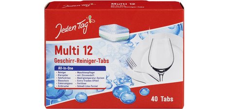 Pastille de lave-vaisselle Multi 12, 40 tablettes