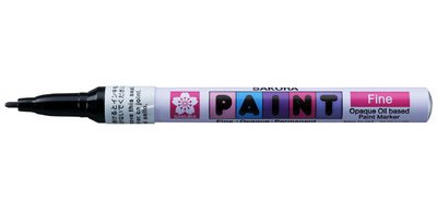 Fine Permanent Paint Marker, black