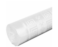 Nappe en rouleau papier damassé - 100x1,18m - Blanc