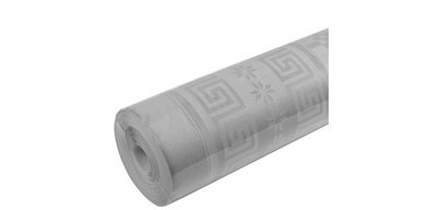 Nappe en papier damassé, (l)1,18 x (L)6 m, gris