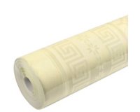Nappe en papier damassé, (l)1,18 x (L)6 m, ivoire