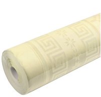 Nappe en papier damassé, (l)1,18 x (L)6 m, ivoire