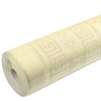Nappe en papier damassé, (l)1,18 x (L)6 m, ivoire
