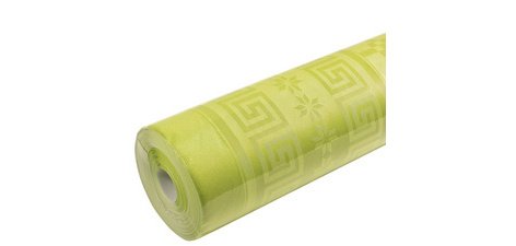 Nappe en papier damassé, (l)1,18 x (L)6 m,vert kiwi