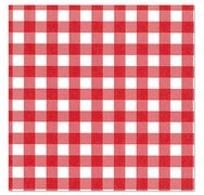 Servetten met 'Vichy-ruitjes' patroon, 300 x 300 mm