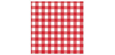 Napkins with 'Gingham Check' pattern, 300 x 300 mm