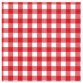 Servetten met 'Vichy-ruitjes' patroon, 300 x 300 mm