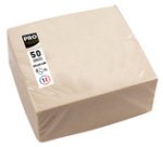 Serviette cocktail, 200 x 200 mm, ivoire