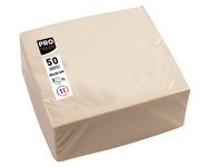 50 Micro-Embossed Wadding Napkins 20X20 - Ivory