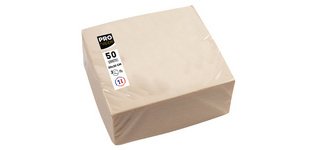 Serviette cocktail, 200 x 200 mm, ivoire