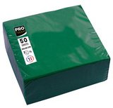 Serviette cocktail, 200 x 200 mm, vert sapin